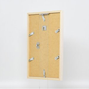 Effect wooden frame profile 33 white 25x60 cm anti-reflective glass