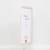 Effect wooden frame profile 33 white 25x60 cm anti-reflective glass