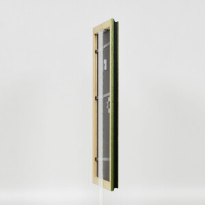 Effect wooden frame profile 21 green 25x60 cm acrylic glass