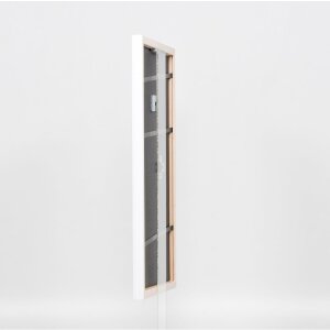 Effect wooden frame profile 2070 anti-reflective glass 25x60 cm white