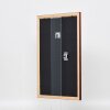 Effect wooden frame profile 2210 dark brown 25x60 cm museum glass