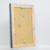 Effect solid wood frame profile 28 silver 25x60 cm Anti-reflective glass