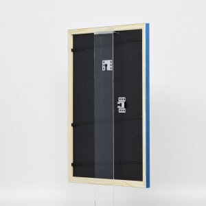 Effect Wooden Frame Profile 89 blue 25x60 cm Museum Glass