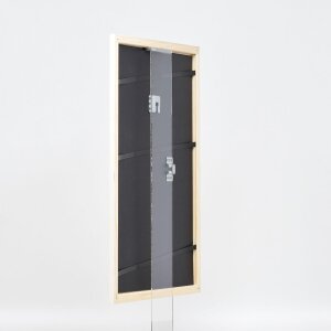 Effect Wooden Frame Profile 32 white 25x60 cm Museum Glass