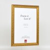 Effect Wooden Baroque Frame Profile 37 antique gold 25x60 cm Museum Glass