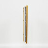 Effect solid wood frame profile 22 brown-gold 25x70 cm Clear glass