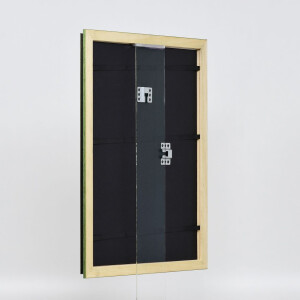 Effect wooden frame profile 21 green 25x70 cm anti-reflex glass