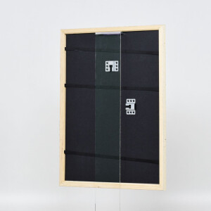 Effect Wooden Frame Profile 38 white 25x70 cm Museum Glass