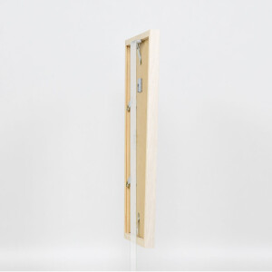 Effect Wooden Frame Profile 33 white 25x80 cm Normal Glass