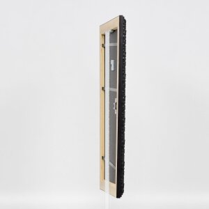 Effect wooden frame profile 94 black 25x80 cm anti-reflective glass