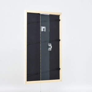 Effect Wooden Frame Profile 32 white 27x48 cm Museum Glass