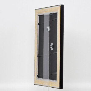 Effect wooden frame profile 95 black 27x48 cm Anti-reflective glass