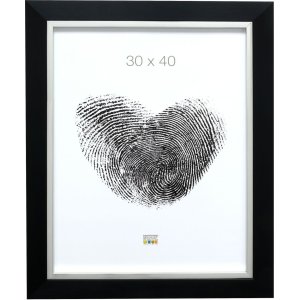 plastic frame S41N black-silver 30x40 cm