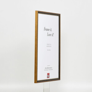 Effect solid wood frame profile 22 brown-gold 28x35 cm Clear glass