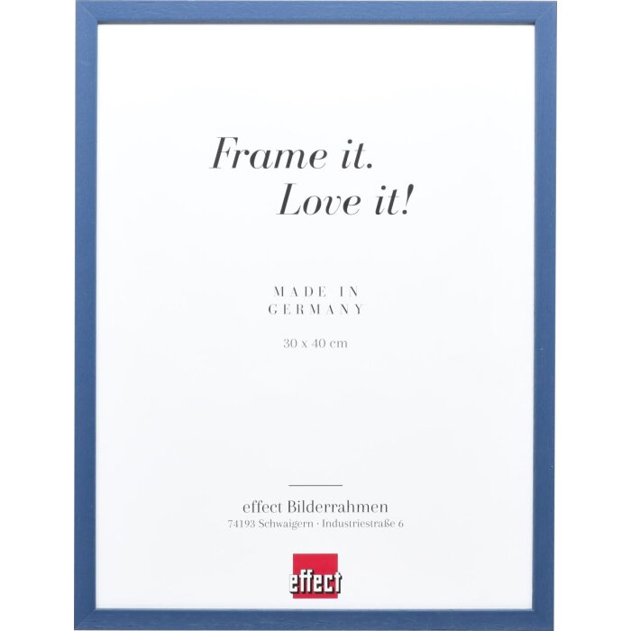 Effect wooden frame profile 35 blue 29,7x42 cm anti-reflex glass