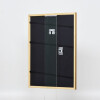 Effect solid wood frame profile 22 brown-gold 29,7x42 cm Museum glass