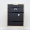 Effect wooden frame profile 2070 anti-reflective glass 30x30 cm gold