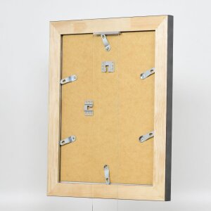 Effect solid wood frame profile 28 gold 30x30 cm Anti-reflective glass