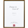 Effect solid wood frame profile 22 brown-gold 30x40 cm Clear glass