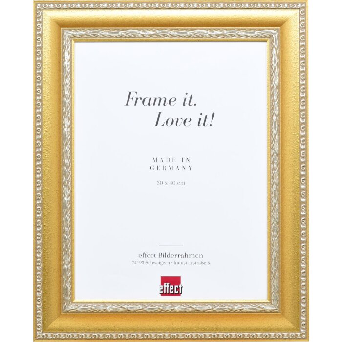 Effect Baroque Picture Frame Profile 31 gold 30x40 cm Clear glass