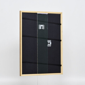 Effect solid wood frame profile 22 brown-gold 30x45 cm Anti-reflective glass