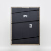 Effect solid wood frame Profile 25 grey 30x45 cm Museum glass