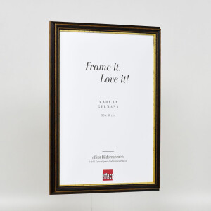 Effect Wooden Frame Profile 21 nut brown 30x45 cm Museum Glass