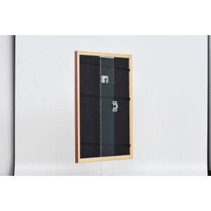 Effect wooden frame profile 38 brown 30,5x91,5 cm anti-reflex glass