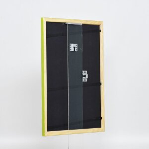 Effect wooden frame Profile 89 green 30,5x91,5 cm anti-reflective glass