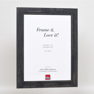 Effect Solid Wood Picture Frame 2240 black 30,5x91,5 cm Anti-reflective glass