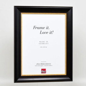 Effect wooden frame profile 95 black 35x100 cm normal glass