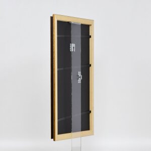 Effect Wooden Frame Profile 21 nut brown 35x100 cm Museum Glass