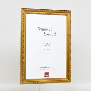 Effect Wooden Baroque Frame Profile 37 antique gold 35x100 cm Museum Glass