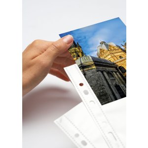 HERMA 10 photo sleeves  9x13cm horizontal white