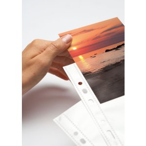 HERMA 10 photo sleeves  9x13cm horizontal white