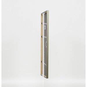 Effect solid wood frame profile 29 silver 35x50 cm Museum glass