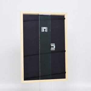 Effect Wooden Frame Profile 89 white 35x50 cm Museum Glass