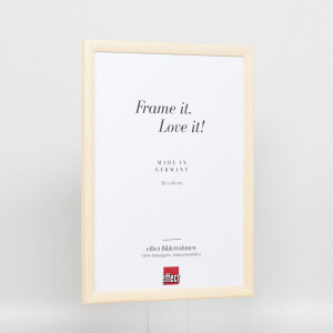 Effect Wooden Frame Profile 89 white 35x50 cm Museum Glass