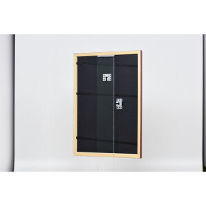 Effect Wooden Frame Profile 38 brown 40x40 cm Normal Glass