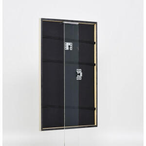 Effect solid wood frame profile 29 silver 40x40 cm Anti-reflective glass