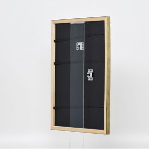 Effect wooden frame profile 2070 anti-reflective glass 40x40 cm gold