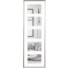 GALERIA  5 x 10x15 cm - silver plastic frame