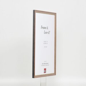 Effect solid wood frame Profile 25 nut brown 40x50 cm Acrylic glass