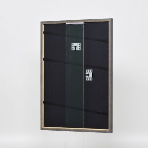 Effect solid wood frame Profile 25 nut brown 40x50 cm Museum glass