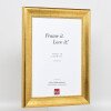 Effect wooden frame profile 95 gold 40x50 cm Acrylic glass