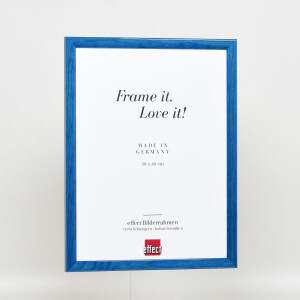 Effect Wooden Frame Profile 89 blue 40x60 cm Museum Glass