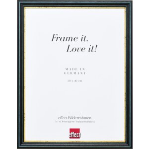 Effect Wooden Frame Profile 21 blue 40x60 cm Museum Glass