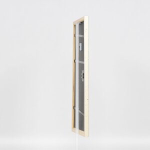 Effect Wooden frame Profile 38 white 42x59.4 cm Museum glass