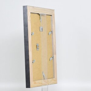 Effect solid wood frame profile 28 silver 45x80 cm Anti-reflective glass