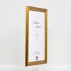 Effect Wooden Baroque Frame Profile 37 antique gold 50x100 cm Acrylic Glass